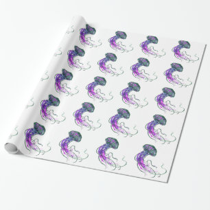 PULSE AND TENTACLES WRAPPING PAPER