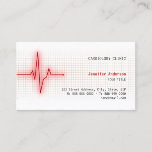 Pulse Heart Signal Cardiology business card