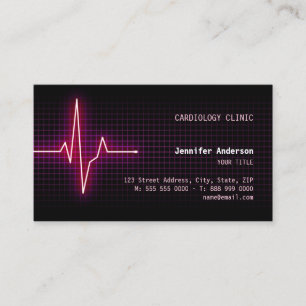 Pulse Heartbeat Cardiology business card