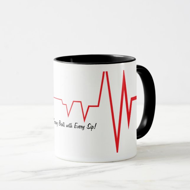 Pulse of  life mug (Front Right)