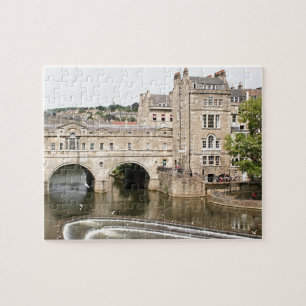 Pulteney Bridge,  Avon River, Bath, England Jigsaw Puzzle