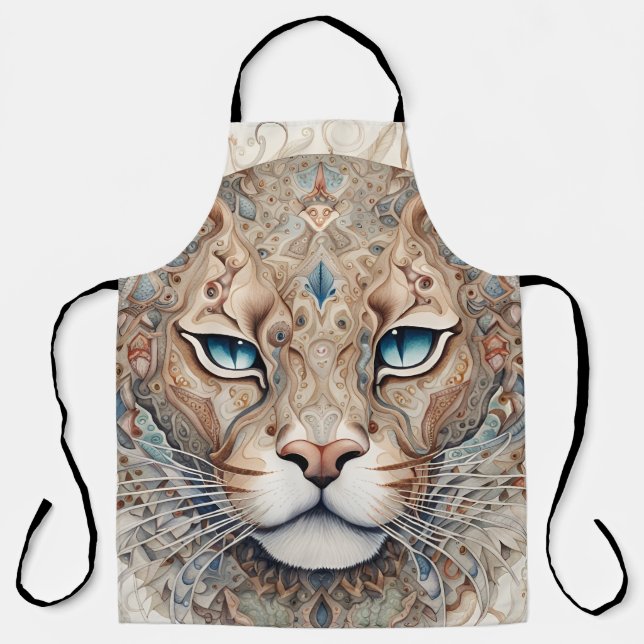 Puma Face Surreal Art  Apron (Front)