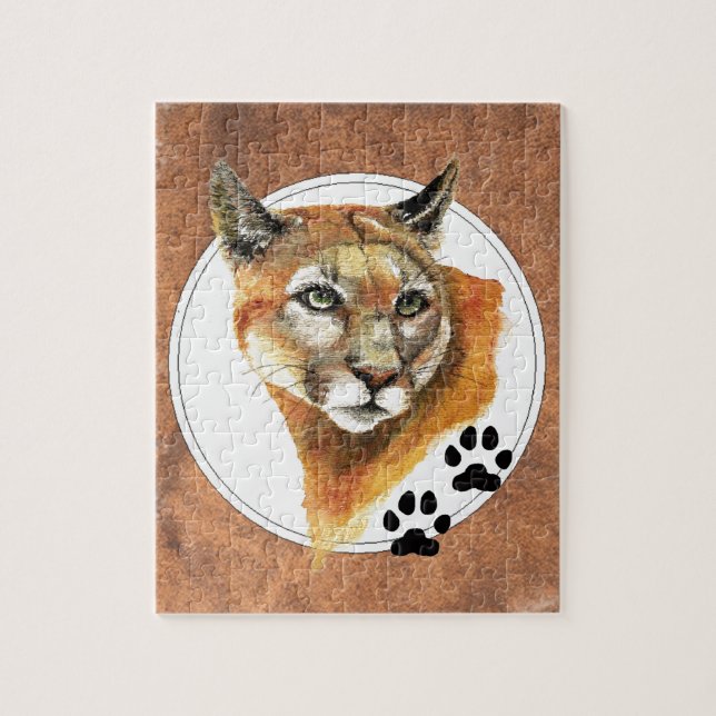 Puma, Mountain Lion, Cougar, Nature Collection Jigsaw Puzzle (Vertical)