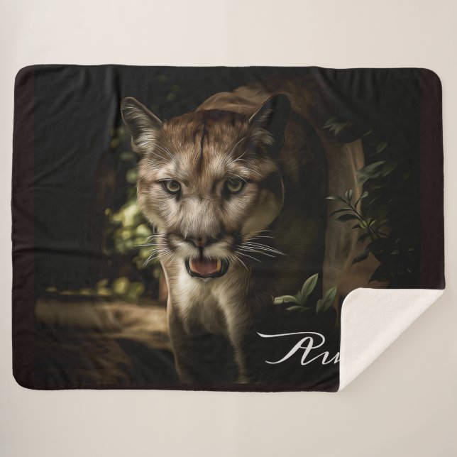 Puma Sherpa Blanket (Front (Horizontal))