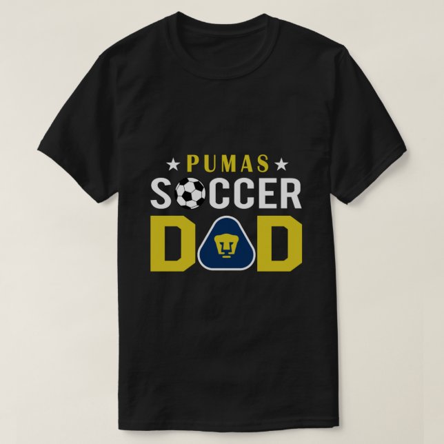 Pumas Unam - Soccer Dad Mexican Soccer Team Family T-Shirt (Design Front)