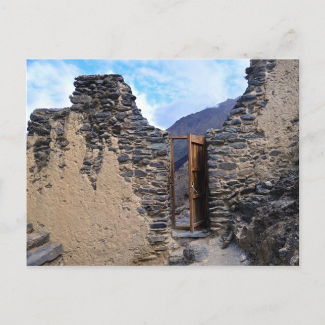 Pumatallis Temple Door to Inca Trail, Peru Postcard (Front)