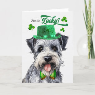 Pumi Dog Lucky St Patrick's Day Holiday Card