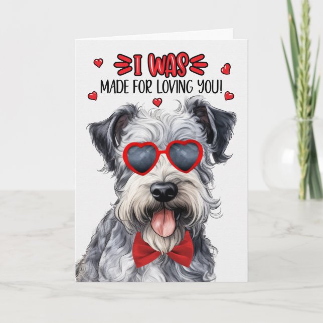 Pumi Dog Made for Loving You Valentine Holiday Card (Front)
