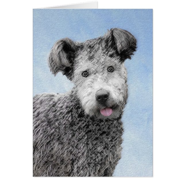 Pumi Painting - Cute Original Dog Art (Front)