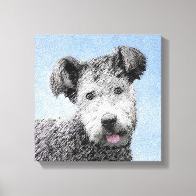 Pumi Painting - Cute Original Dog Art Canvas Print (Front)