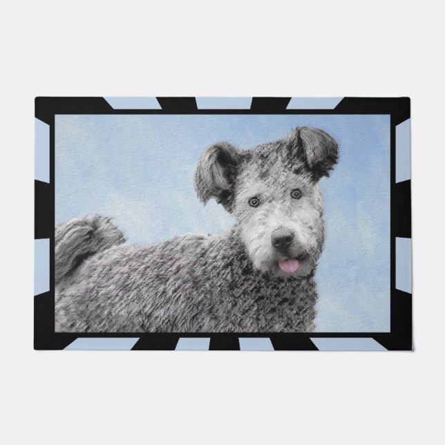 Pumi Painting - Cute Original Dog Art Doormat (Front)