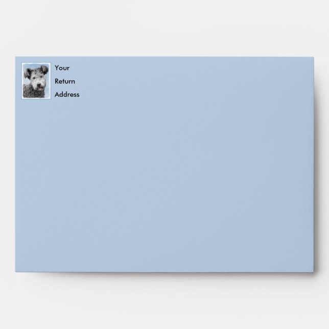 Pumi Painting - Cute Original Dog Art Envelope (Front)