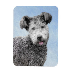 Pumi Painting - Cute Original Dog Art Magnet