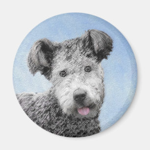 Pumi Painting - Cute Original Dog Art Magnet