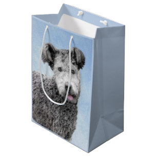 Pumi Painting - Cute Original Dog Art Medium Gift Bag