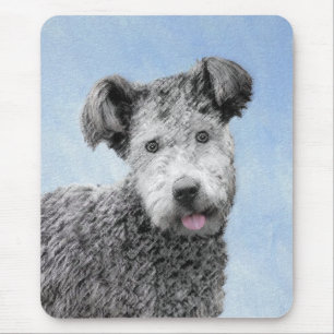 Pumi Painting - Cute Original Dog Art Mouse Mat