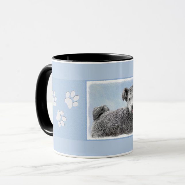 Pumi Painting - Cute Original Dog Art Mug (Front Left)