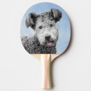 Pumi Painting - Cute Original Dog Art Ping Pong Paddle