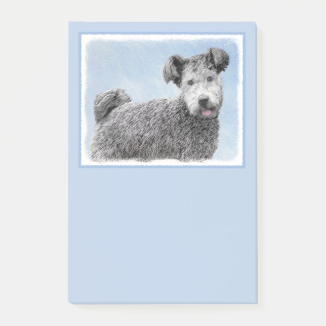 Pumi Painting - Cute Original Dog Art Post-it Notes (Front)