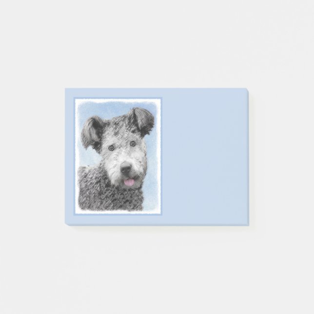 Pumi Painting - Cute Original Dog Art Post-it Notes (Front)