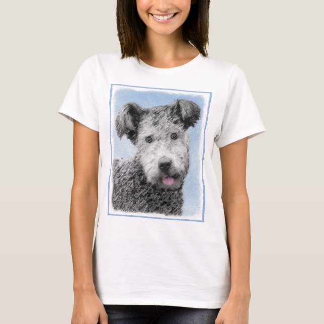 Pumi Painting - Cute Original Dog Art T-Shirt (Front)