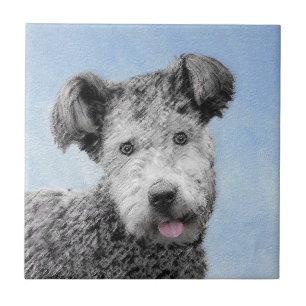 Pumi Painting - Cute Original Dog Art Tile