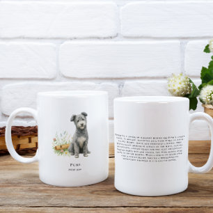 Pumi Watercolor Dog   Rare Breed Coffee Mug