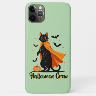 Pumkin Black Cat Halloween iPhone 11 Pro Max Case