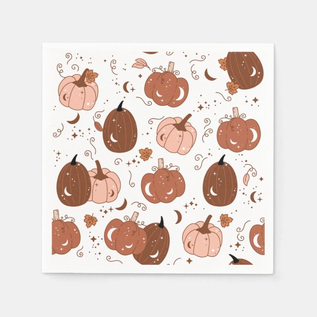 Pumkin Patch 50 Cocktail Paper Napkin (Front)