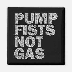 Pump Fists Not Gas Funny New Jersey Beach Souvenir Magnet