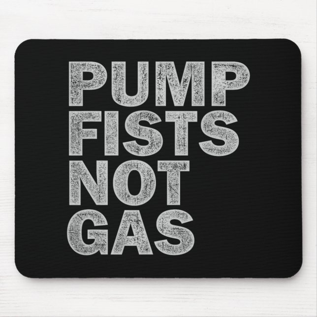 Pump Fists Not Gas Funny New Jersey Beach Souvenir Mouse Mat (Front)