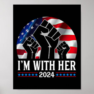 Pump I'm With Her Kamala Harris 2024 For President Poster