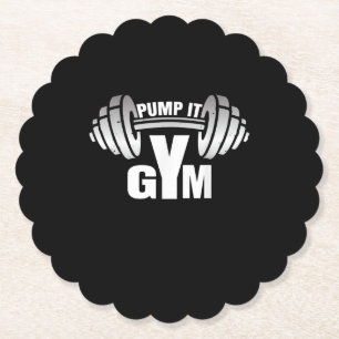 Pump It Ness Gym Sport Motivation Men Women Kid Paper Coaster