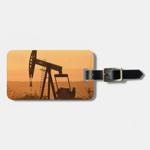 Pump Jack Pumping Oil In West Texas, USA Luggage Tag