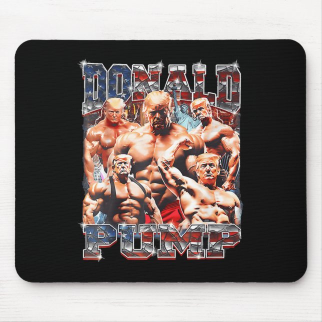 Pump Make America Strong Again Trump 2024  Mouse Mat (Front)