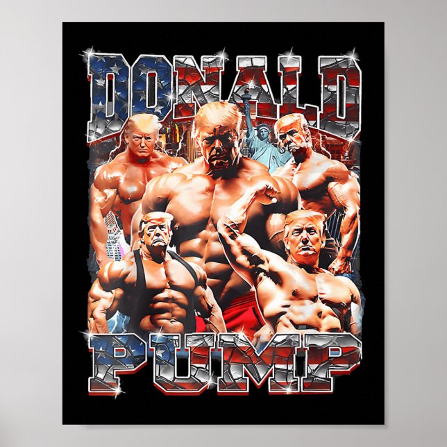 Pump Make America Strong Again Trump 2024  Poster (Front)