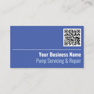 Pump Servicing & Repair QR Code Business Card