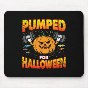 Pumped For Halloween Costume Gym Workout Bodybuild Mouse Mat