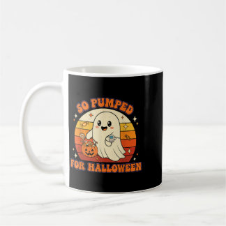 Pumped For Halloween Cute Boo Ghost Diabetes Coffee Mug
