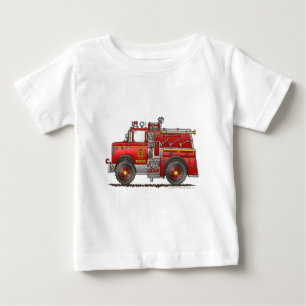 Pumper Rescue Fire Truck Firefighter Baby T-Shirt