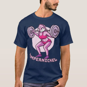 Pumpernickel  Rabbit with Barbell  Bodybuilding    T-Shirt