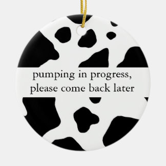 Pumping in Progress Door Hanger Ceramic Tree Decoration
