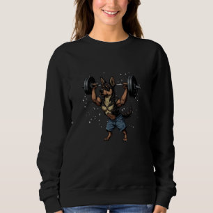 Pumping Weight Lifting Funny Australian Kelpie 1 Sweatshirt