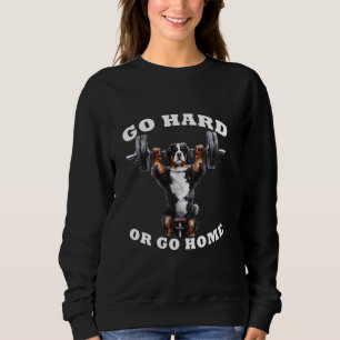 Pumping Weight Lifting Funny Bernese Mountain Dog Sweatshirt