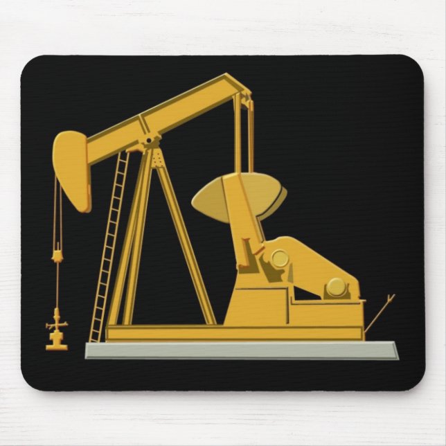 pumpjack black mouse mat (Front)