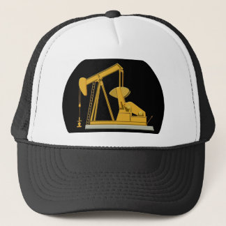 pumpjack keychain trucker hat