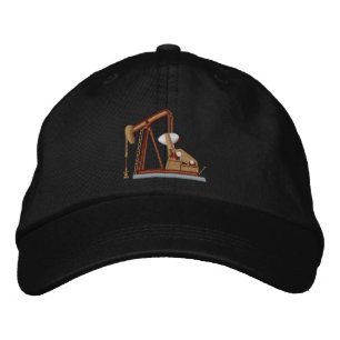 Pumpjack Zazzle Embroidered Hat