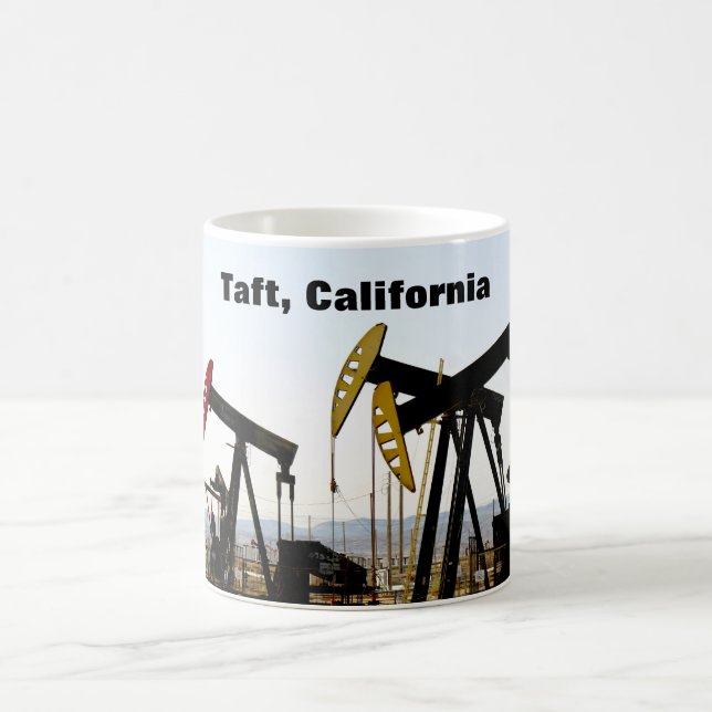 Pumpjacks in Taft California Coffee Mug (Center)