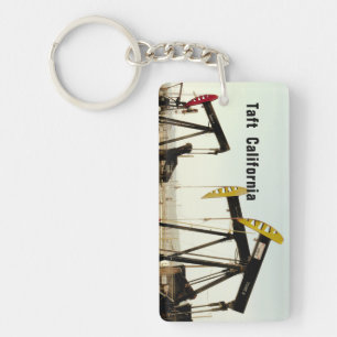 Pumpjacks in Taft California Key Ring