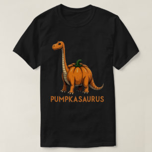 Pumpkasaurus Pumpkin Dinosaur Funny Halloween T-Shirt
